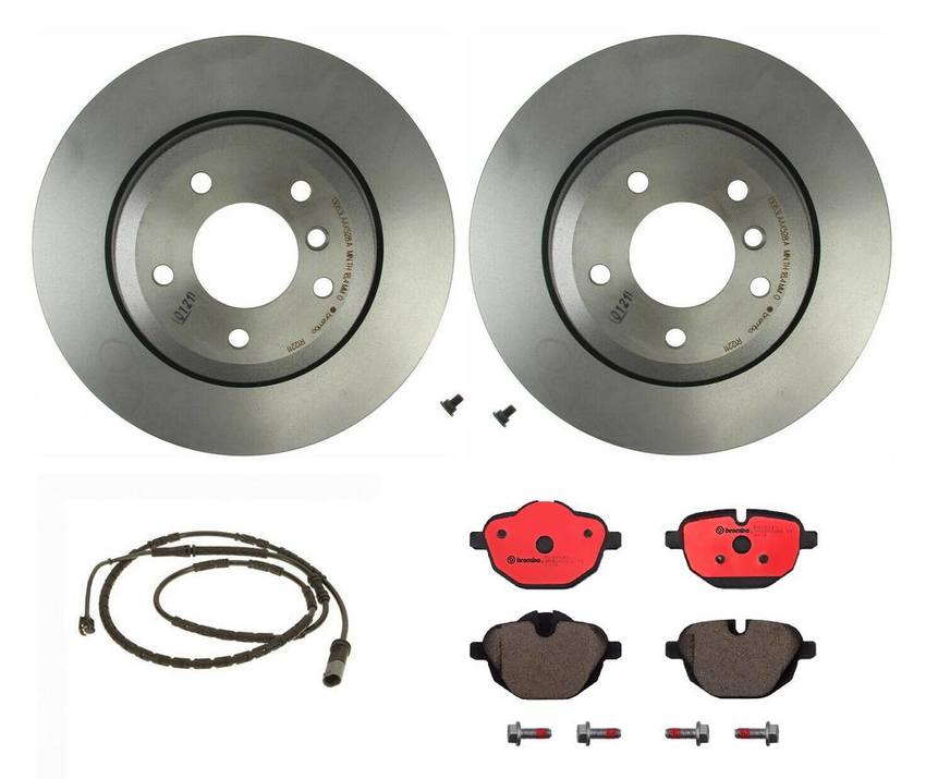 BMW Brembo Brake Kit - Pads and Rotors Rear (324mm) (Ceramic) 34356792566 - Brembo 1540866KIT